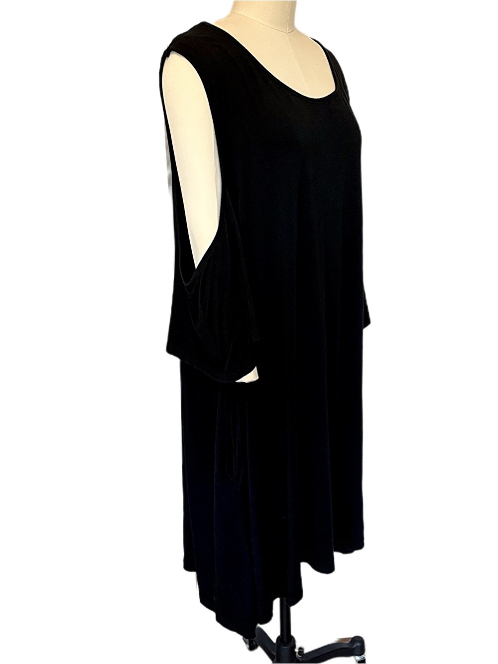 Black Cold-Shoulder Dress 5X